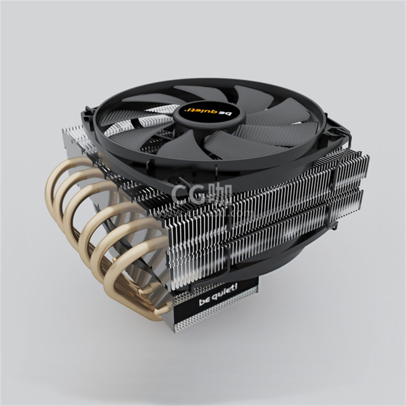 CG咖-CPU散热器模型电脑散热器模型