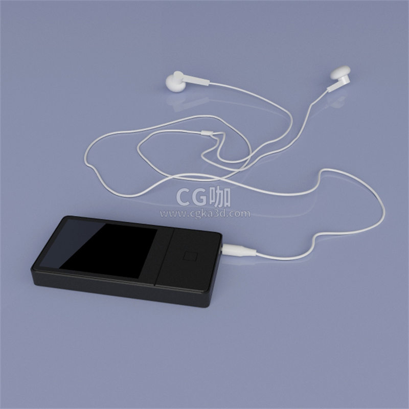 CG咖-MP3模型音乐播放器模型耳机模型