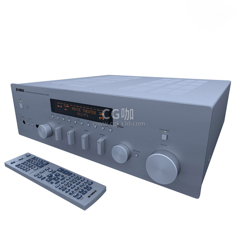 CG咖-雅马哈功放机模型立体声接收机模型音频播放器模型