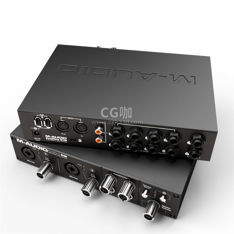 CG咖-声卡模型便携式火线音频接口模型