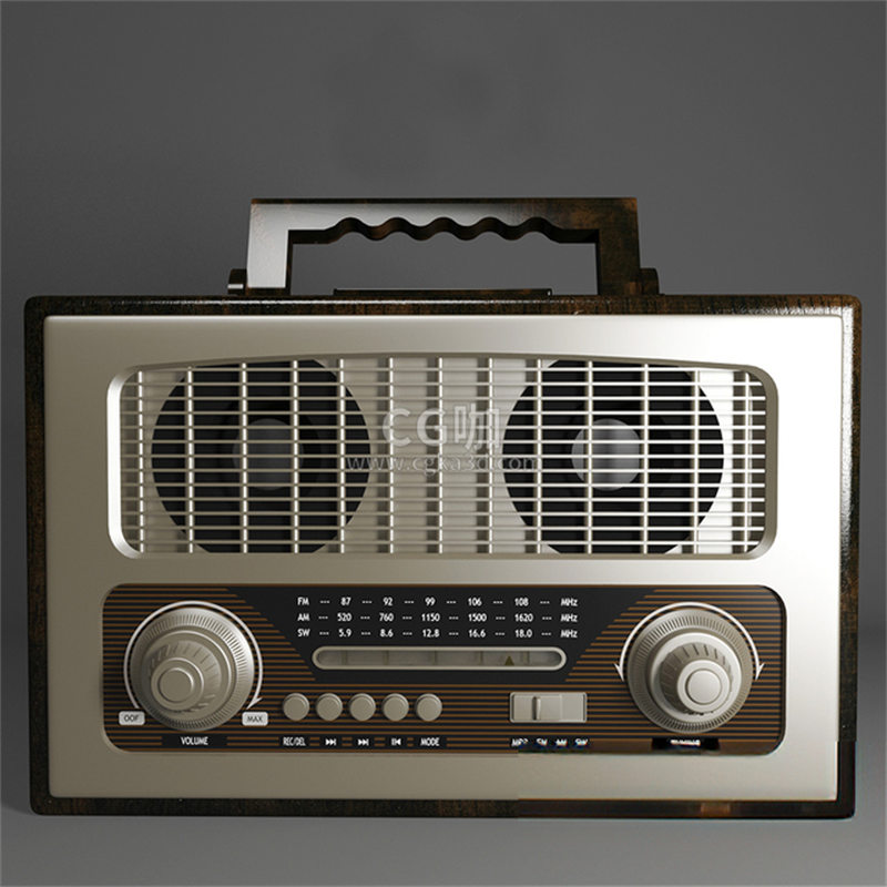 CG咖-老式收音机模型
