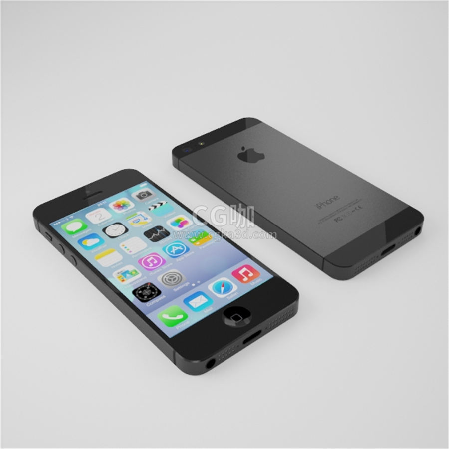 CG咖-苹果手机模型iPhone5模型