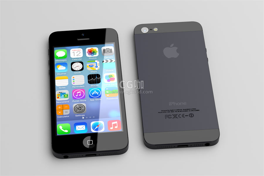 CG咖-苹果手机模型iPhone5模型