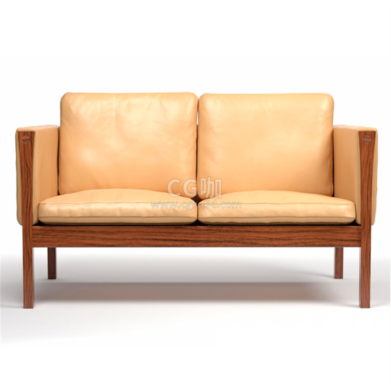 CG咖-双人椅模型沙发椅模型