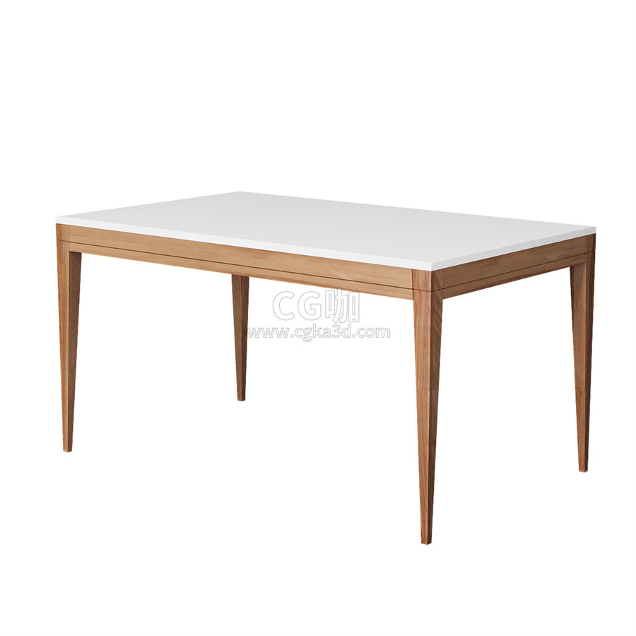 CG咖-桌子模型餐桌模型方桌模型木桌模型