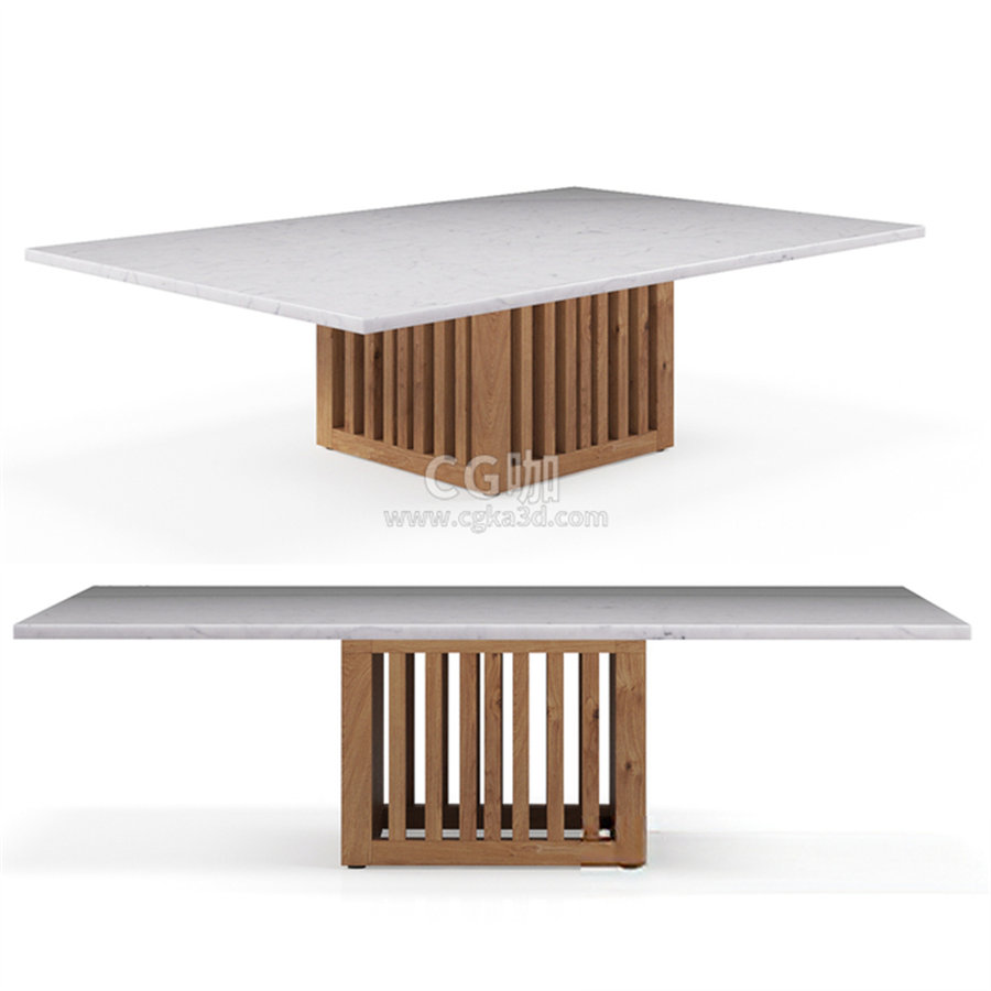 CG咖-桌子模型餐桌模型大理石桌模型方桌模型