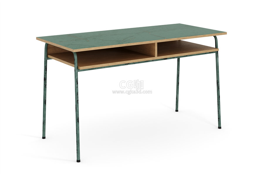 CG咖-书桌模型木桌模型课桌模型