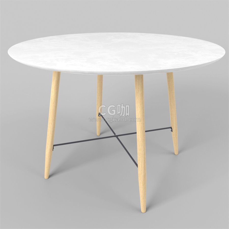 CG咖-圆桌模型餐桌模型桌子模型
