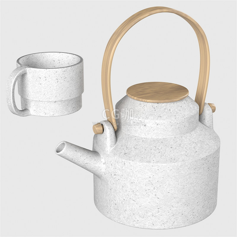 CG咖-杯子模型茶壶模型