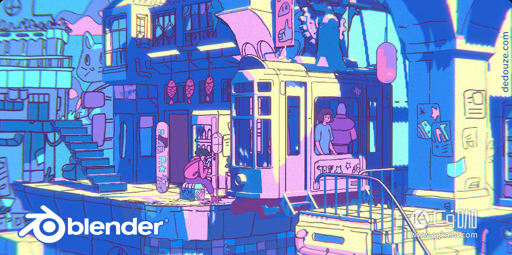 Blender工程-blender2.82启动画面工程Blender启动画面工程漫画工程