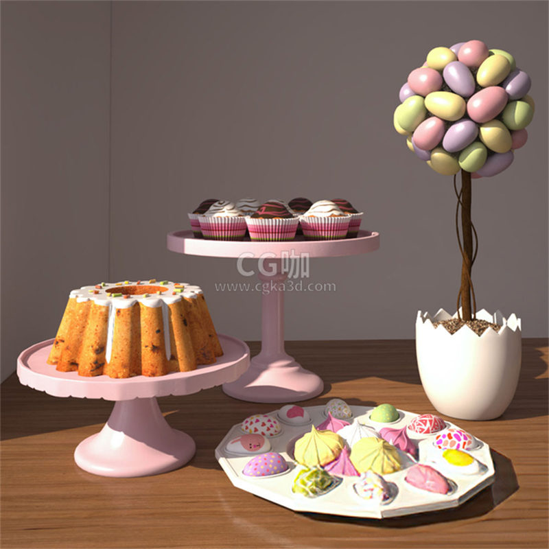 CG咖-蛋糕模型甜点模型饼干模型
