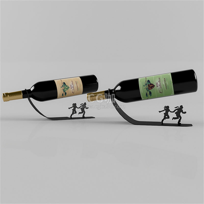 CG咖-红酒模型葡萄酒模型酒瓶模型