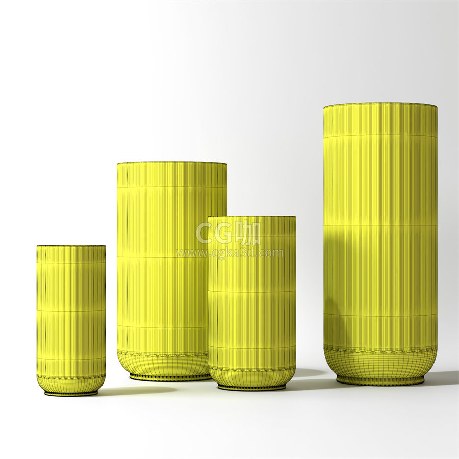 CG咖-装饰花瓶模型高脚花瓶模型