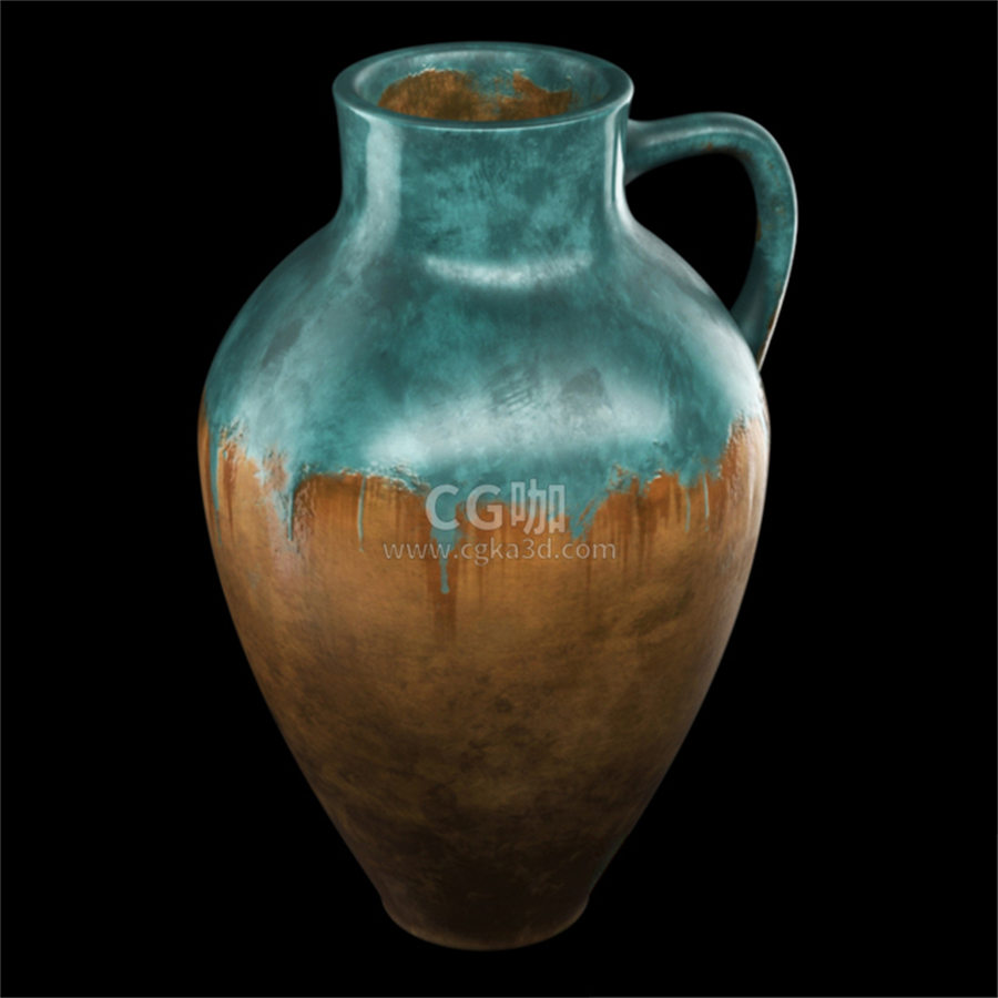 CG咖-花瓶模型彩色陶瓷花瓶模型