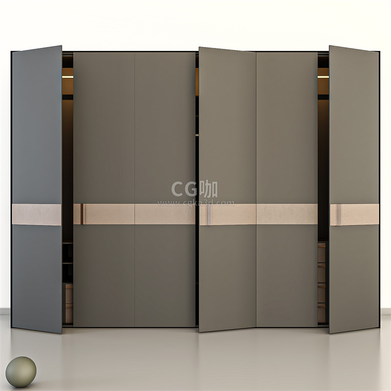 CG咖-柜子模型高衣柜模型