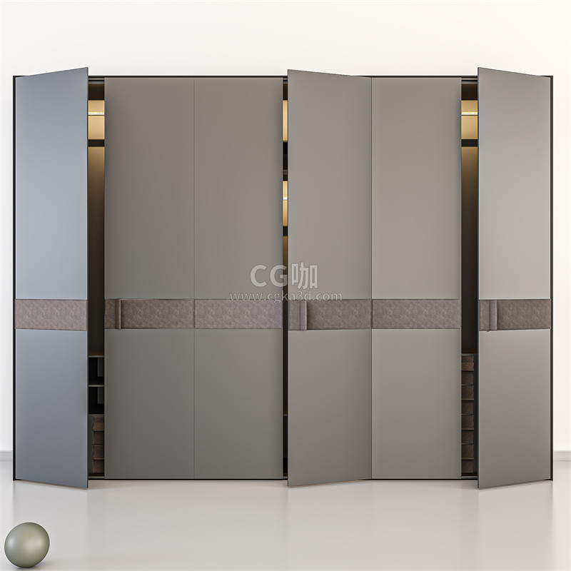 CG咖-柜子模型现代衣柜模型