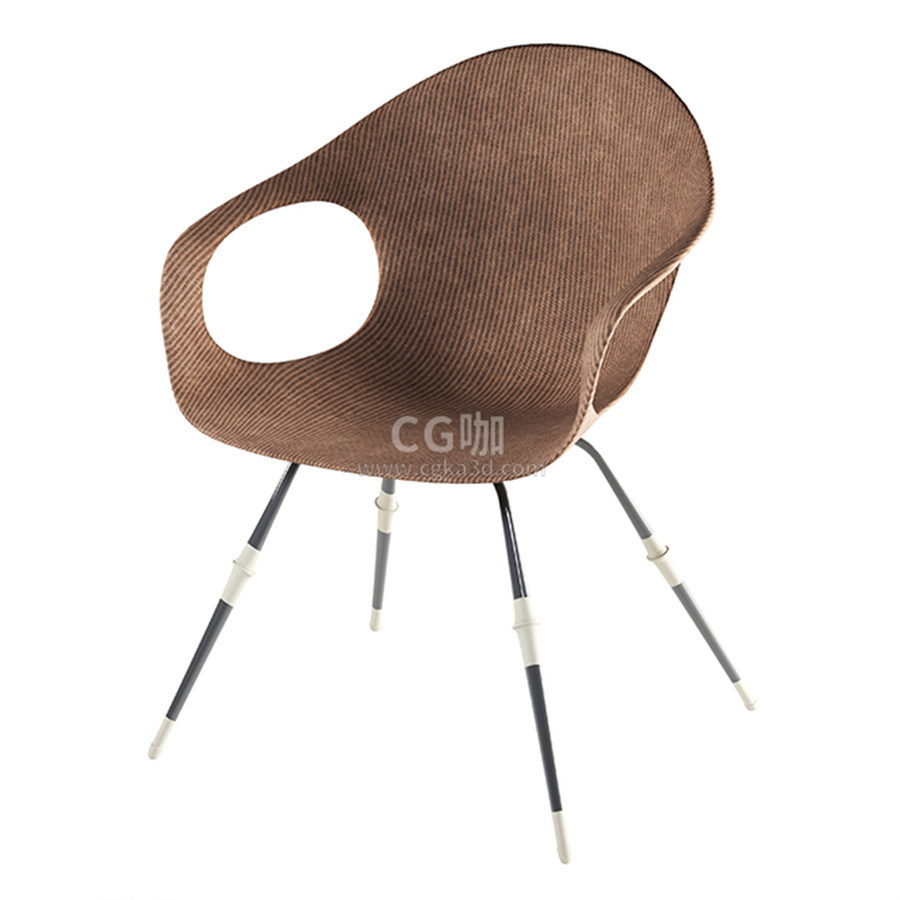 CG咖-椅子模型靠背椅模型咖啡椅模型