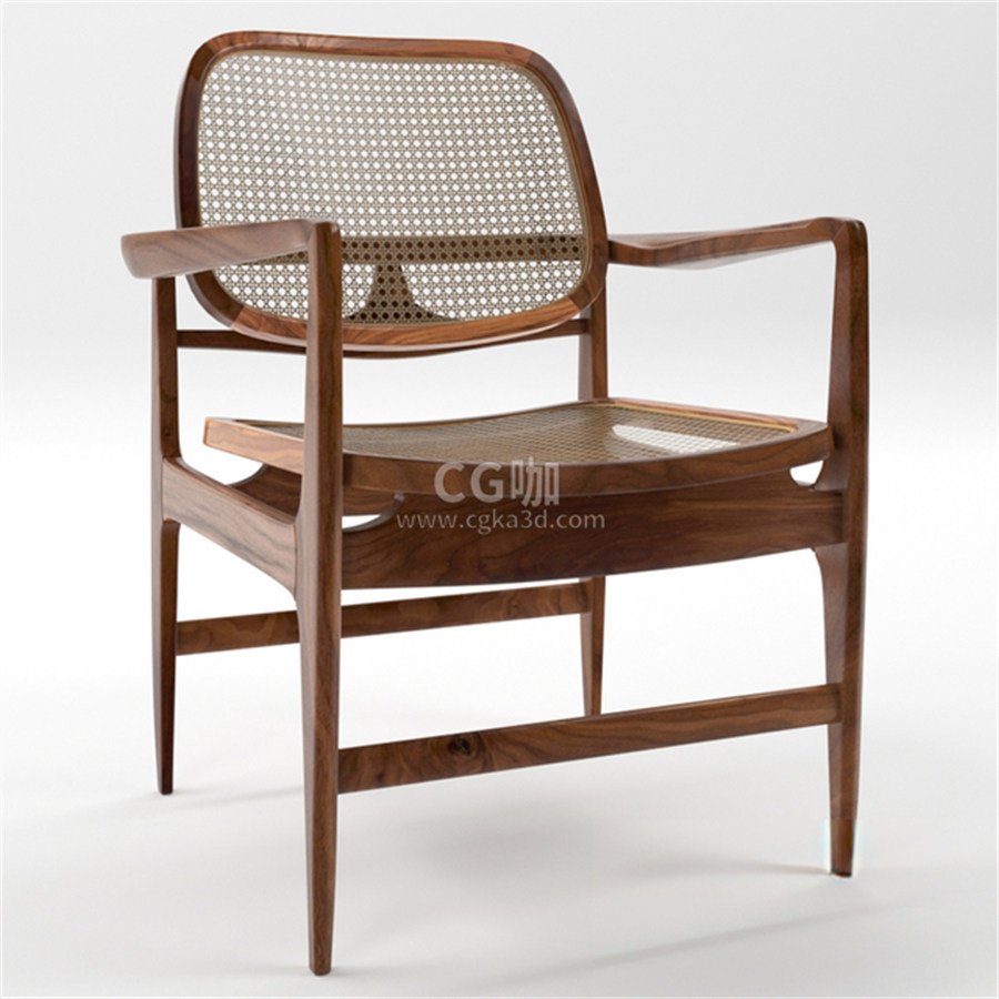 CG咖-椅子模型靠背椅模型实木椅模型扶手椅模型