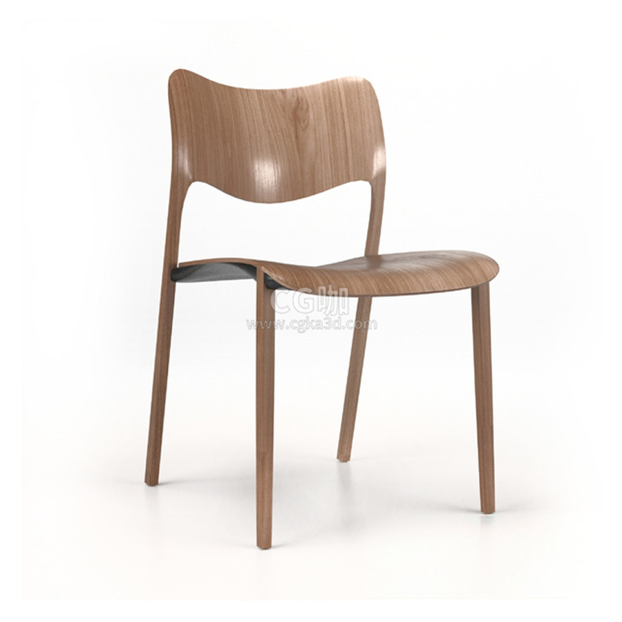 CG咖-椅子模型木椅模型