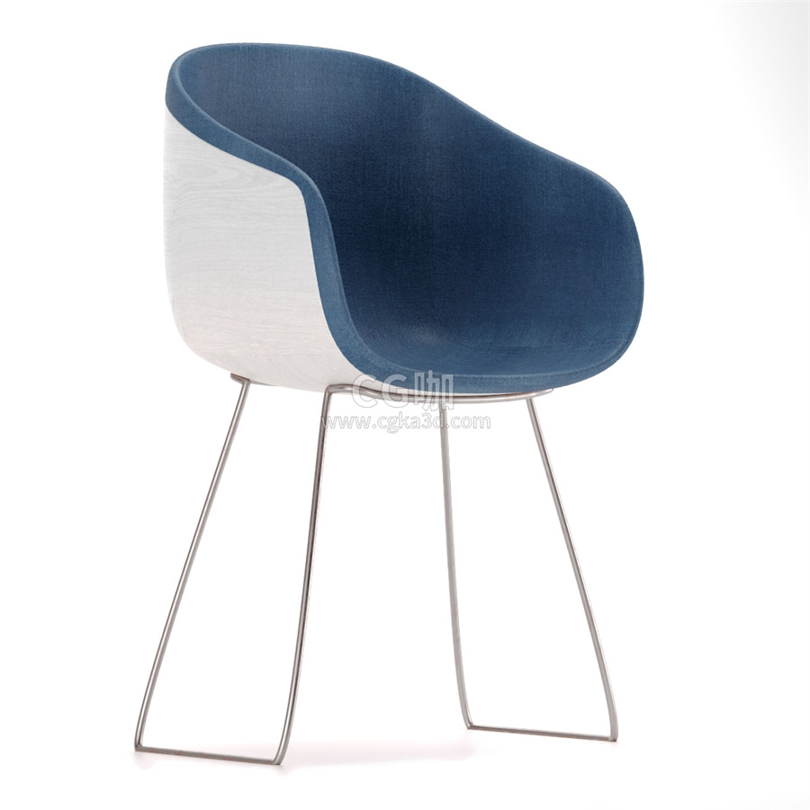 CG咖-椅子模型背靠椅模型咖啡椅模型餐椅模型
