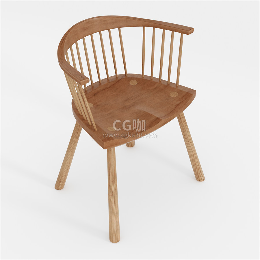 CG咖-椅子模型圈椅模型实木椅模型靠背椅模型