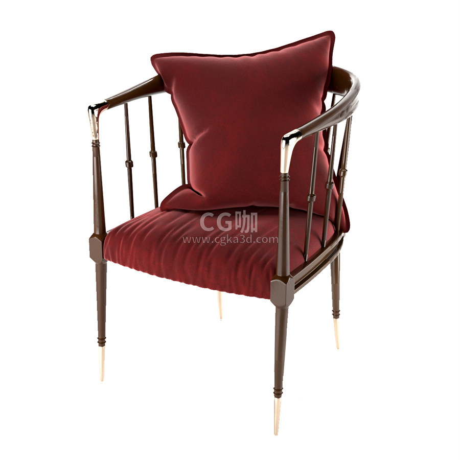 CG咖-椅子模型圈椅模型靠背椅模型餐椅模型沙发椅模型