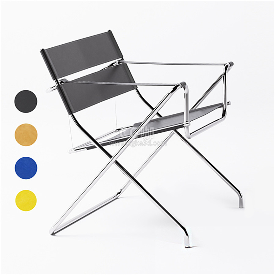 CG咖-椅子模型交椅模型折叠椅模型