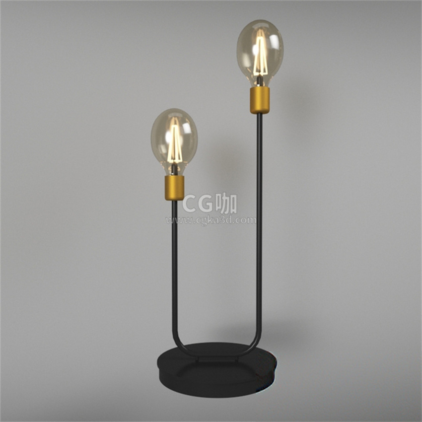 CG咖-灯具模型装饰台灯模型柱式台灯模型