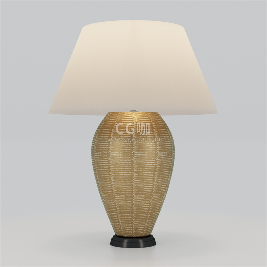 CG咖-灯具模型中式台灯模型床头灯模型
