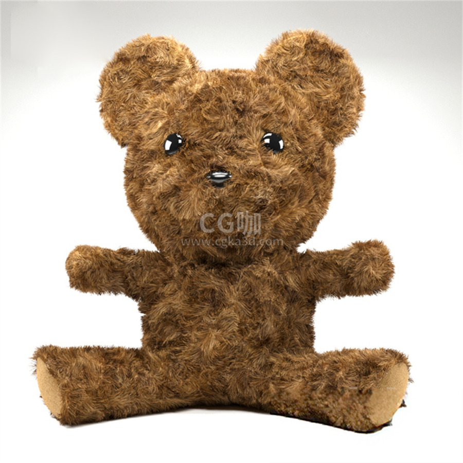 CG咖-儿童玩具模型小熊玩偶模型小熊毛绒玩具模型小熊娃娃模型