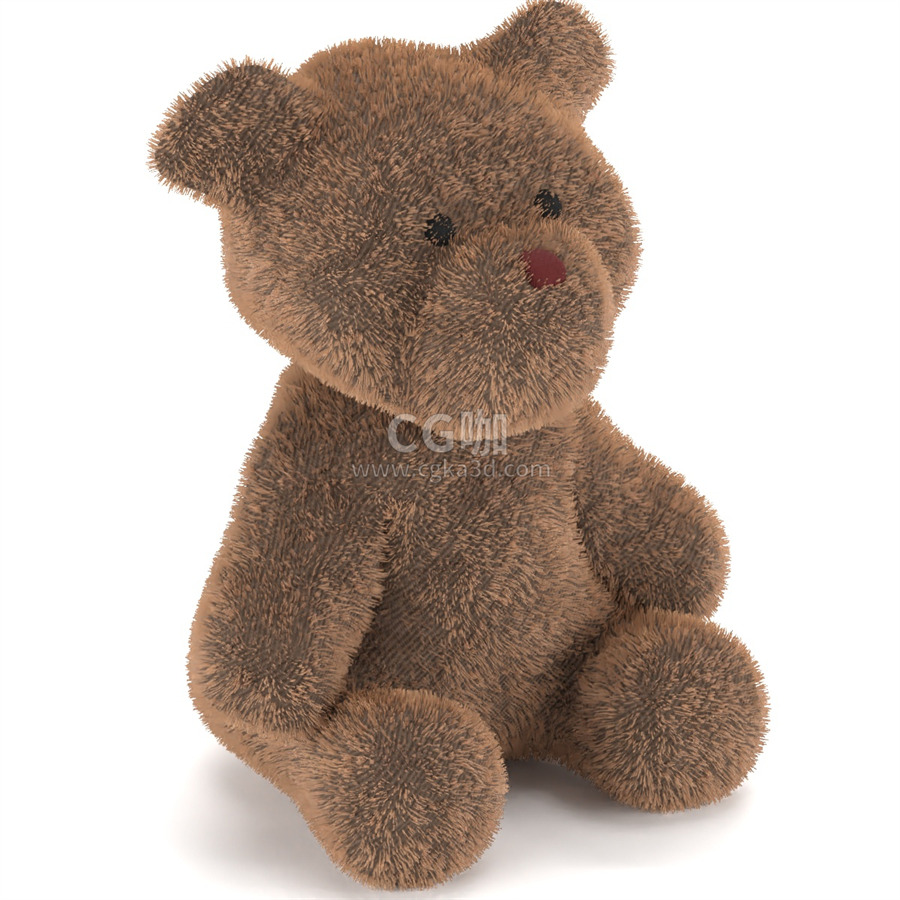 CG咖-儿童玩具模型小熊玩偶模型小熊娃娃模型小熊毛绒玩具模型