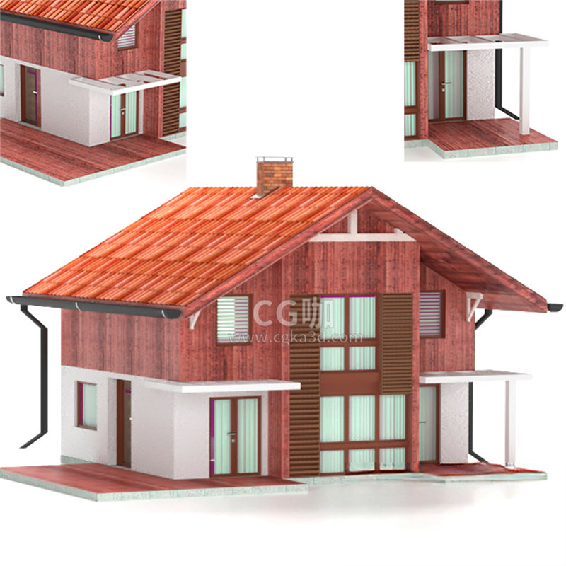 CG咖-房屋模型房子模型建筑模型住房模型住宅模型