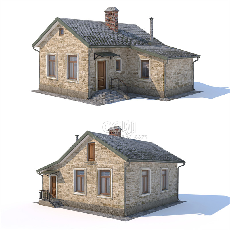 CG咖-房屋模型房子模型建筑模型