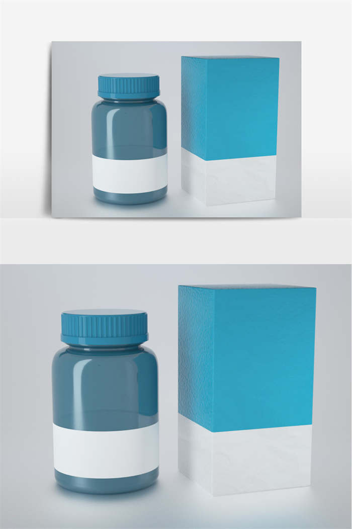 CG咖-产品包装瓶模型产品包装盒模型药瓶模型
