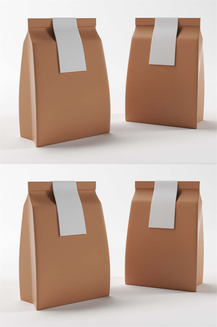 CG咖-牛皮纸袋模型打包袋模型包装袋模型