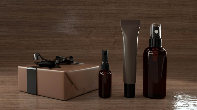 CG咖-护肤品包装瓶模型精华瓶模型分装喷雾模型礼品盒模型