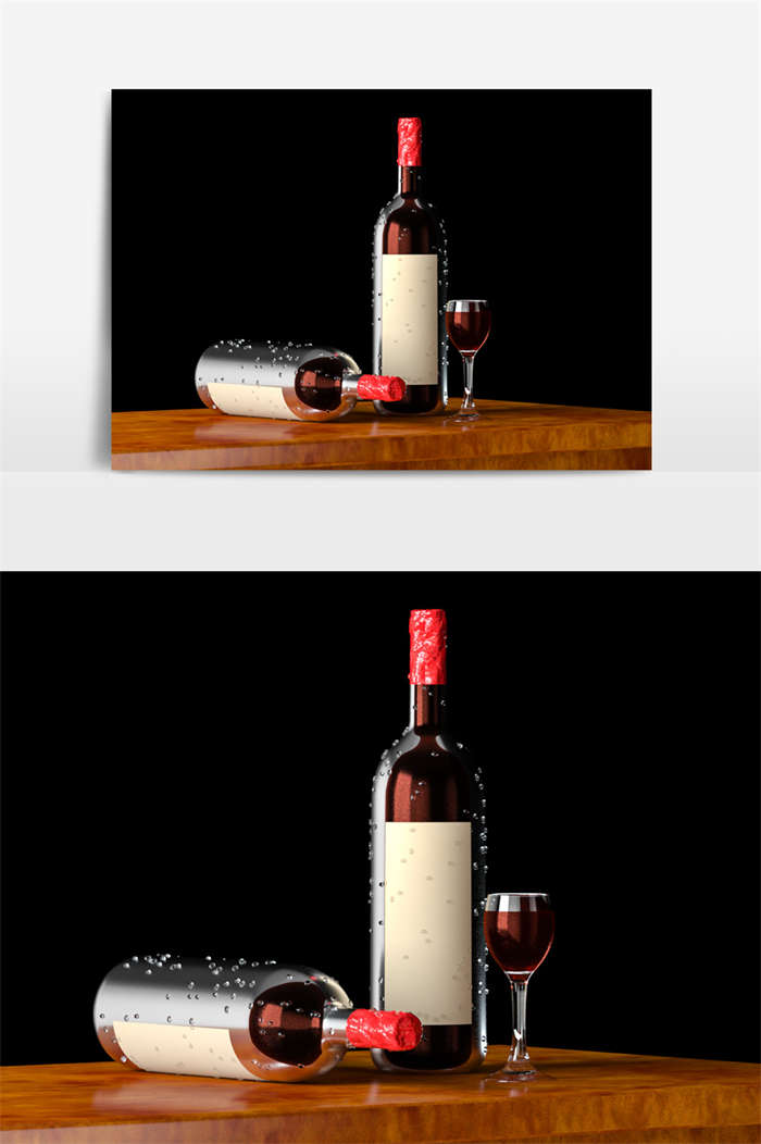 CG咖-红酒瓶模型