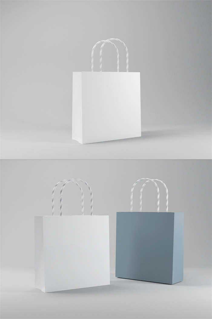 CG咖-手提袋模型包装袋模型打包袋模型纸袋模型