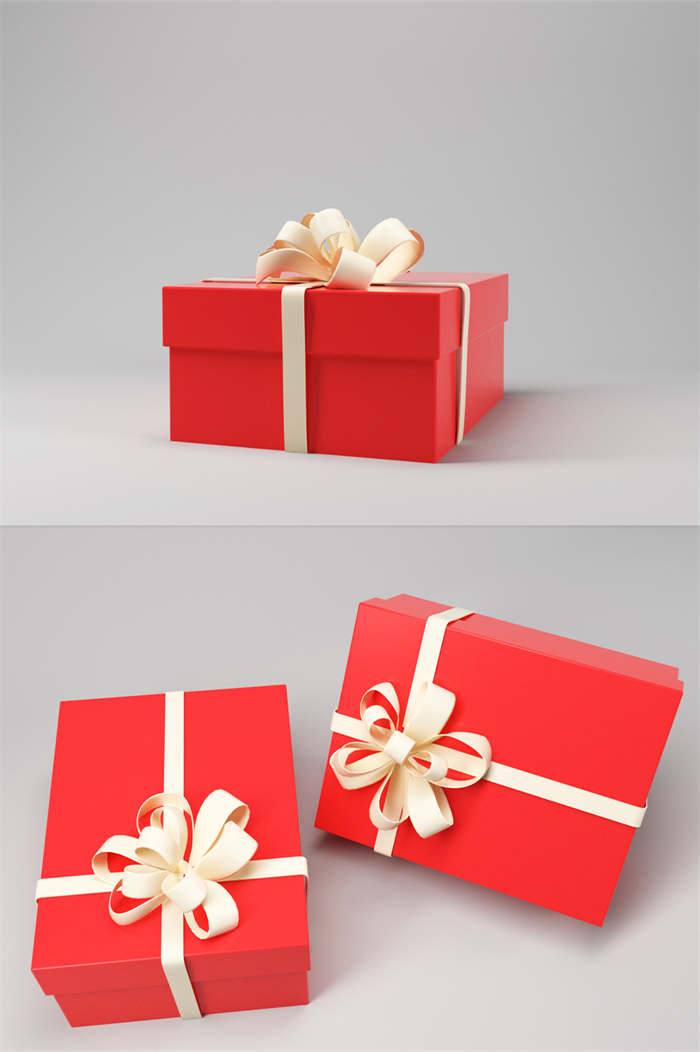 CG咖-包装盒模型礼品盒模型礼盒模型礼物盒模型