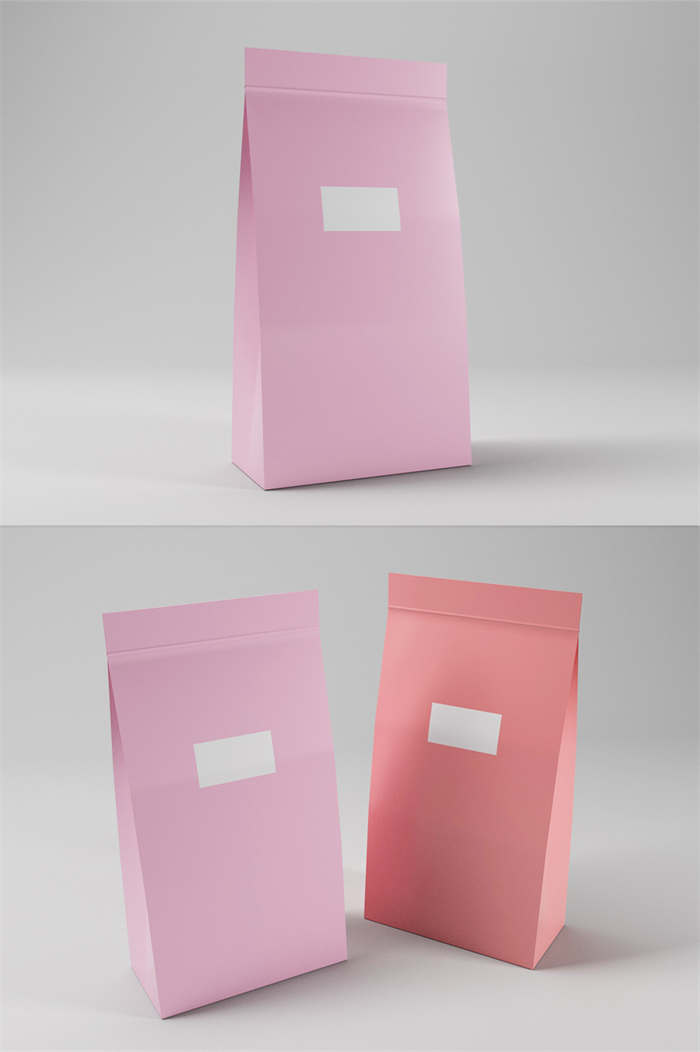 CG咖-纸袋模型包装袋模型打包袋模型