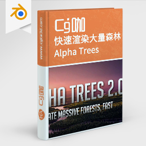 Blender插件-植物树木快速生成渲染插件 Alpha Trees Pro 2.1.3 含预设 Alpha Trees