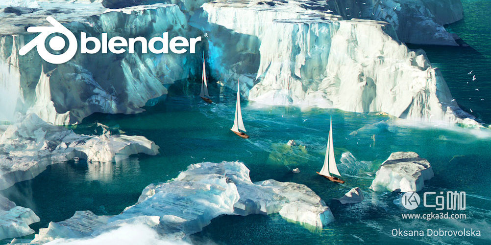 Blender工程-blender3.2启动画面工程Blender 启动画面工程油画工程风景画工程大海工程轮船工程