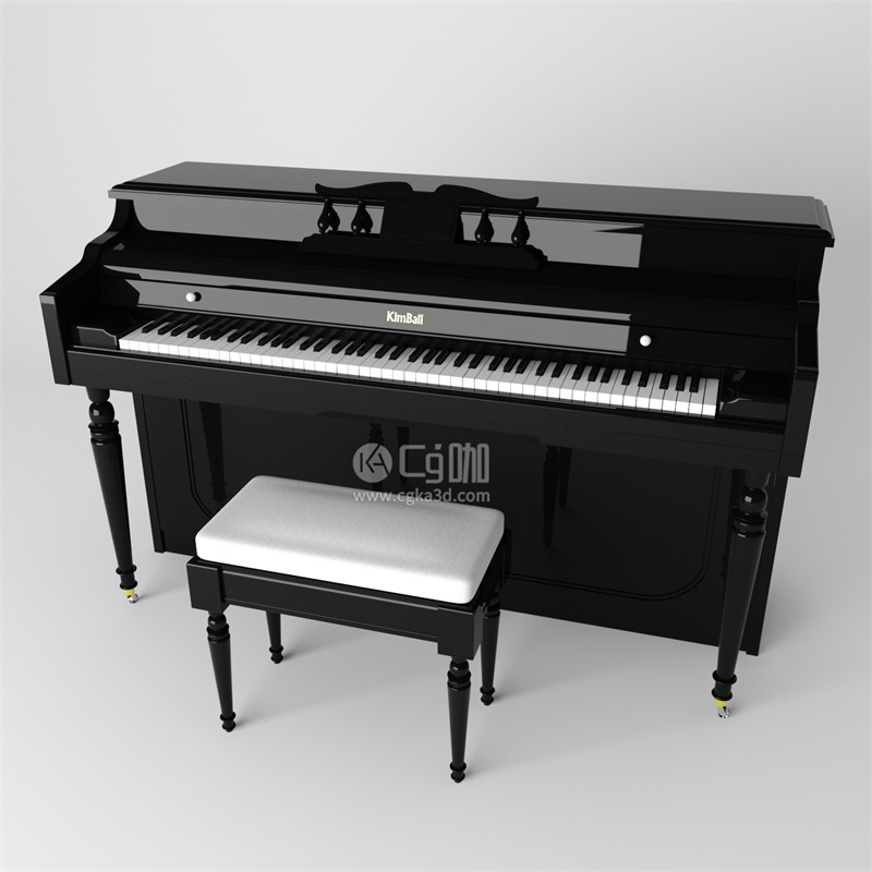 CG咖-乐器模型立式钢琴模型电钢琴模型