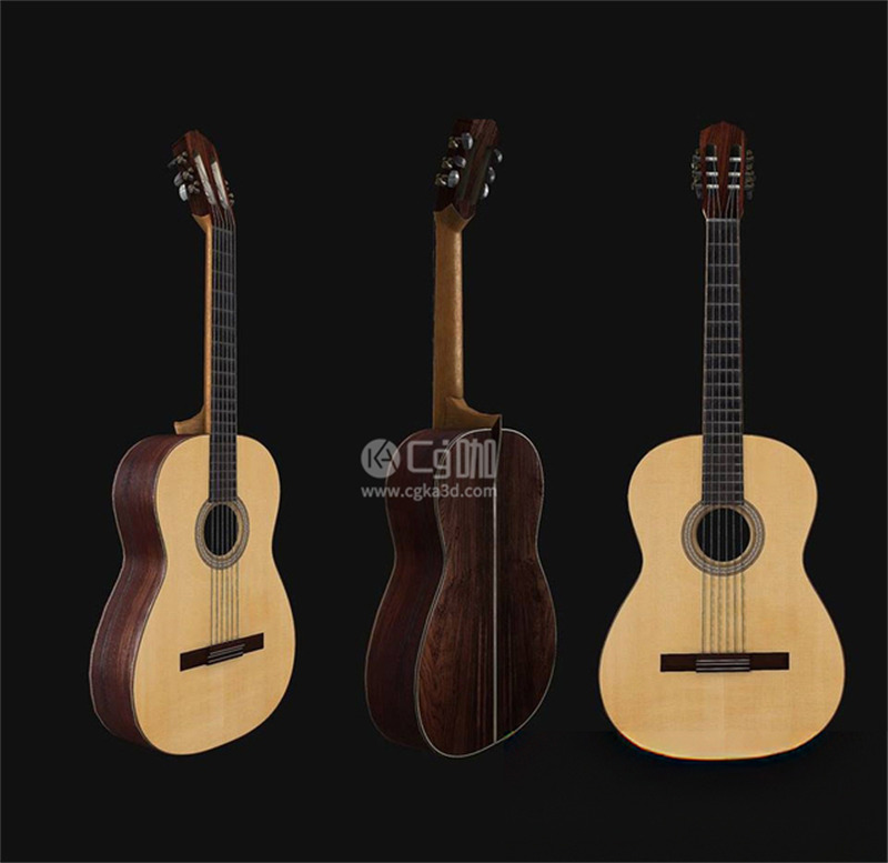 CG咖-乐器模型古典吉他模型