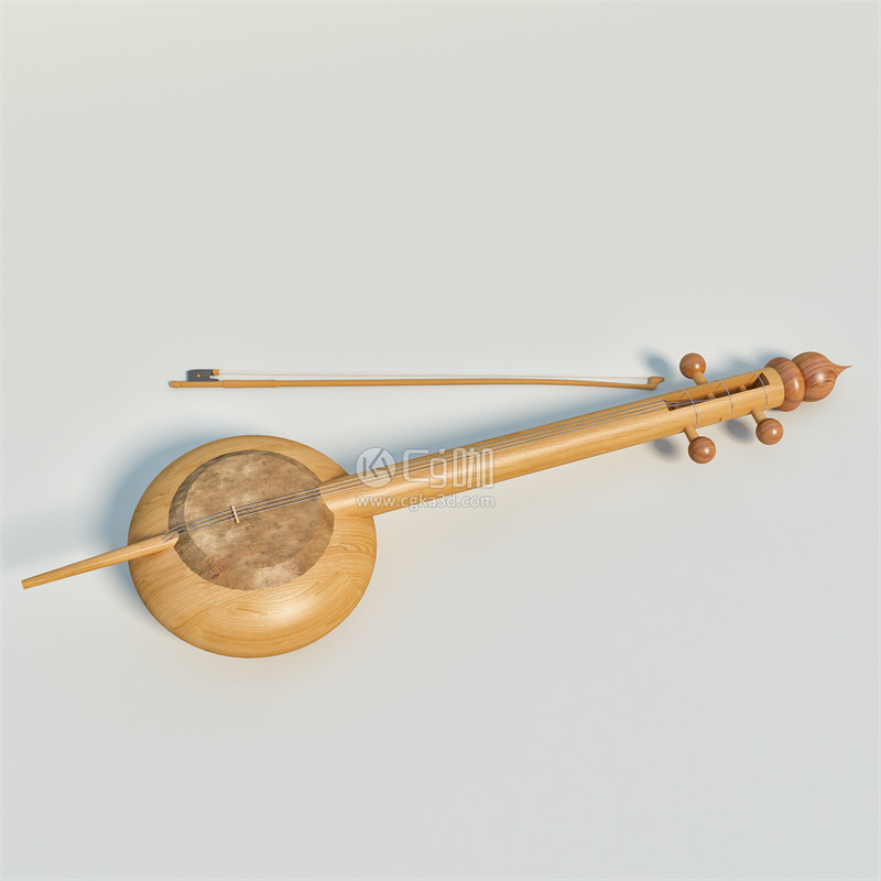 CG咖-乐器模型Gyjak saz guraly民族乐器模型雷贝琴模型