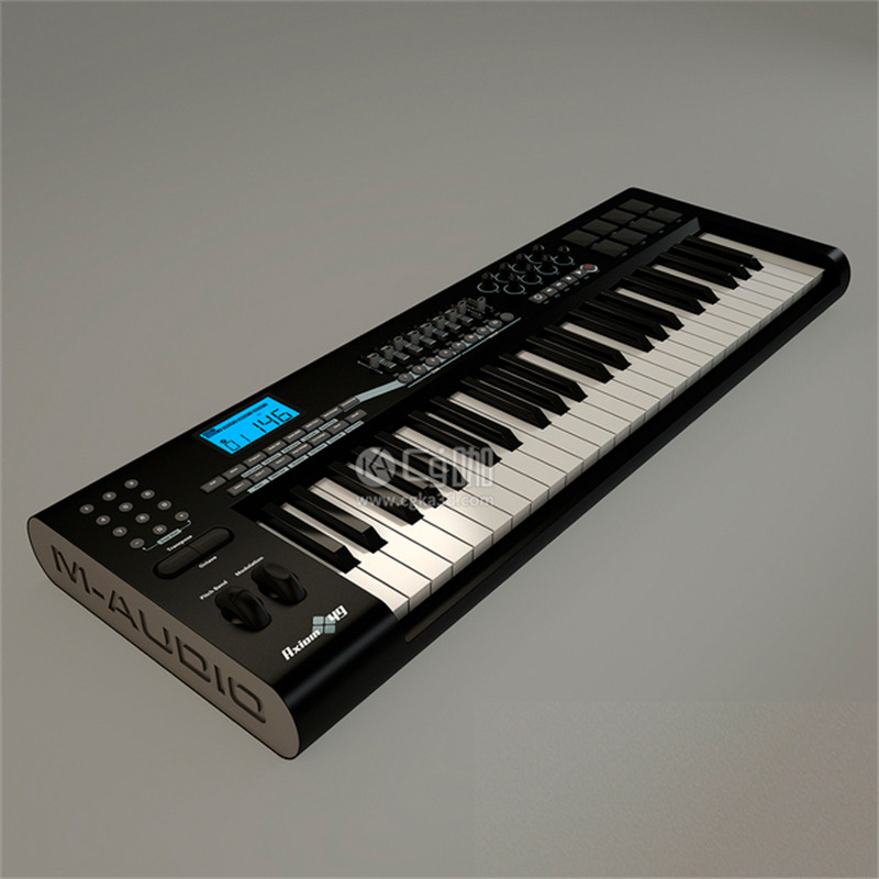 CG咖-乐器模型电钢琴模型