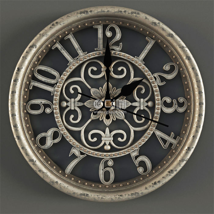 CG咖-时钟模型钟表模型挂表模型挂钟模型装饰钟模型