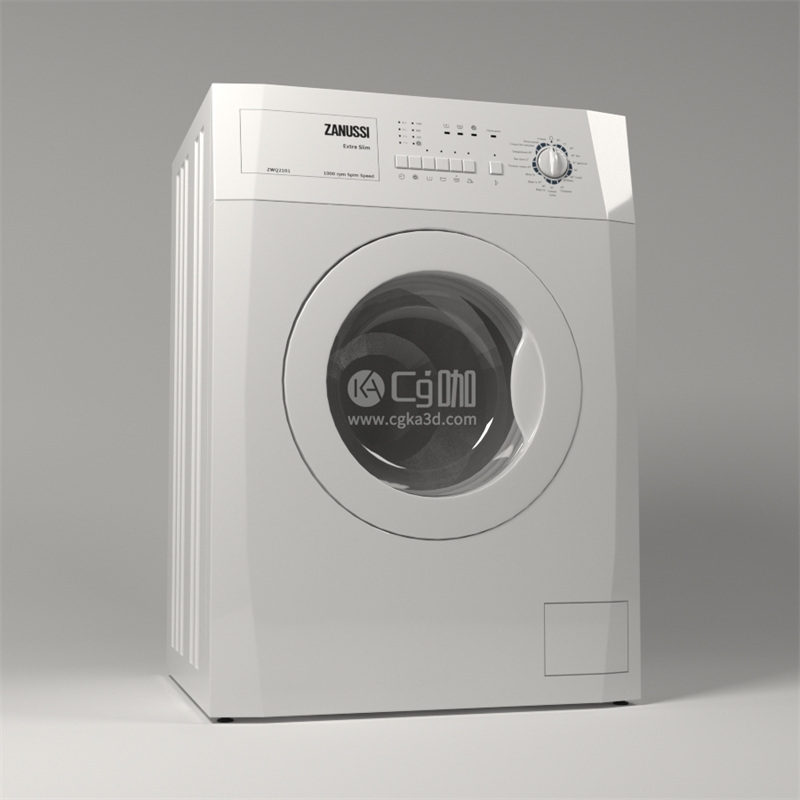 CG咖-滚筒洗衣机模型
