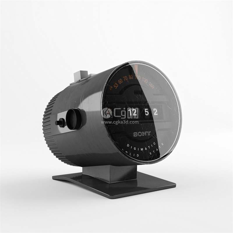 CG咖-老式索尼时钟收音机模型复古时钟收音机