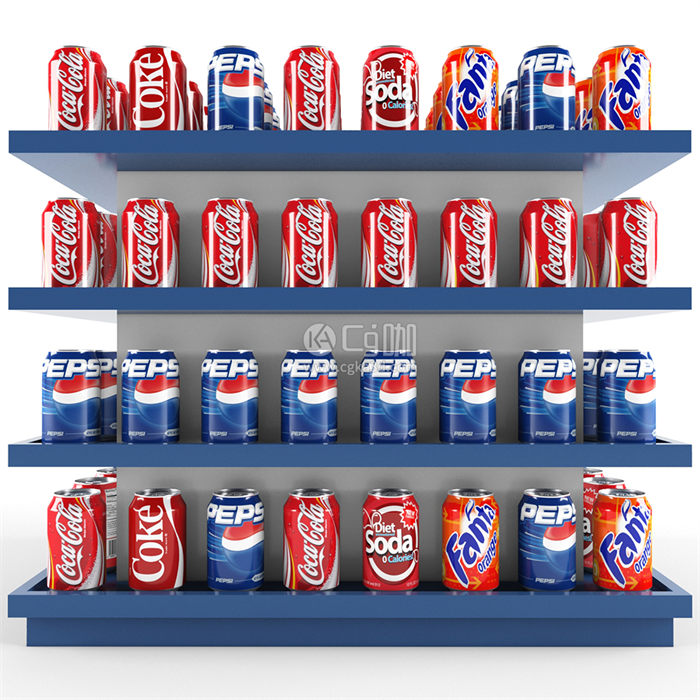 CG咖-饮料模型易拉罐模型可口可乐模型芬达汽水模型百世可乐模型